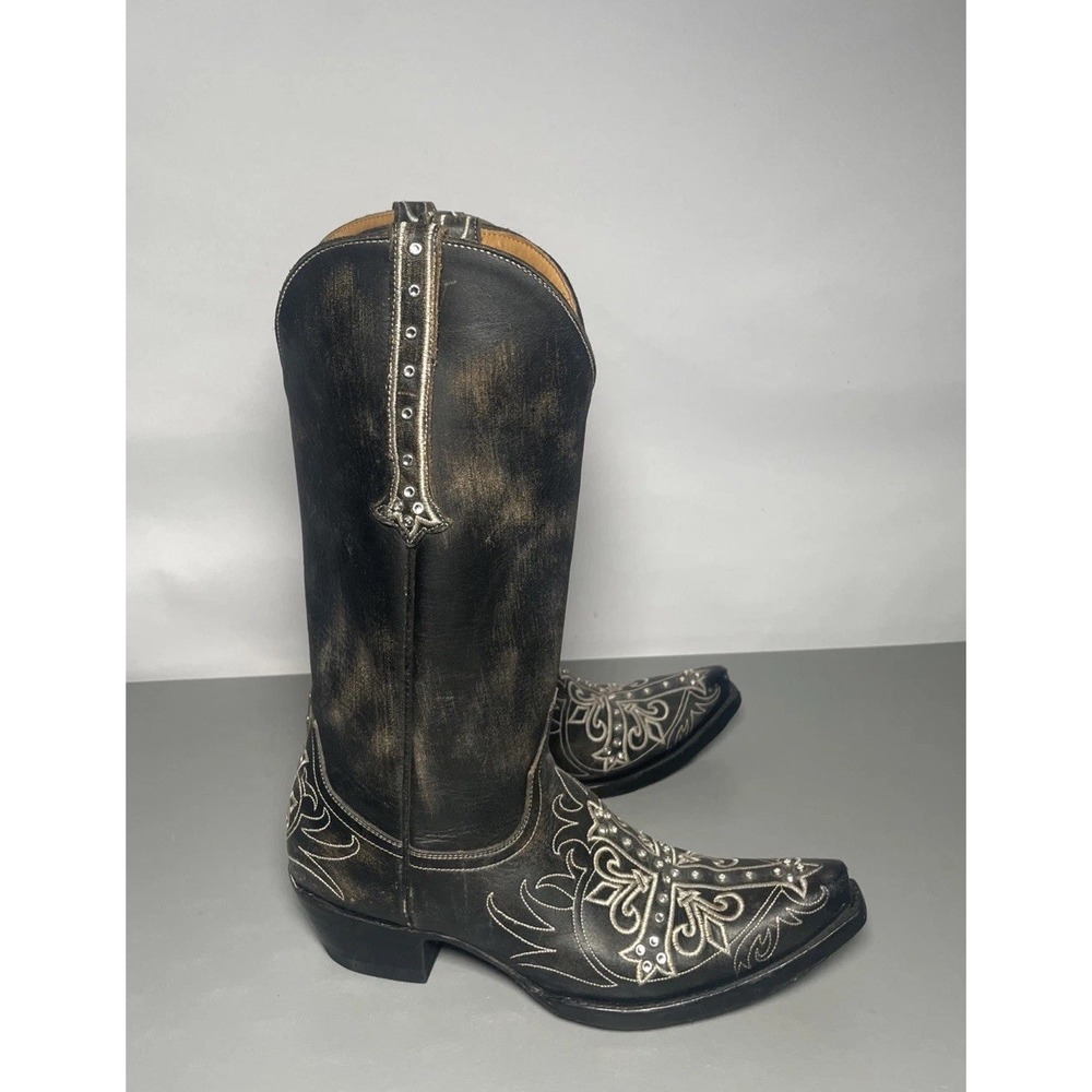 Old Gringo Boots Women's 8B Leather Studded Cross Western Cowboy